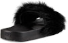 Shop (W) UGG W Royale 'Selipar Fesyen Bulu Hitam' Nyaman Sederhana 1018875-BLK