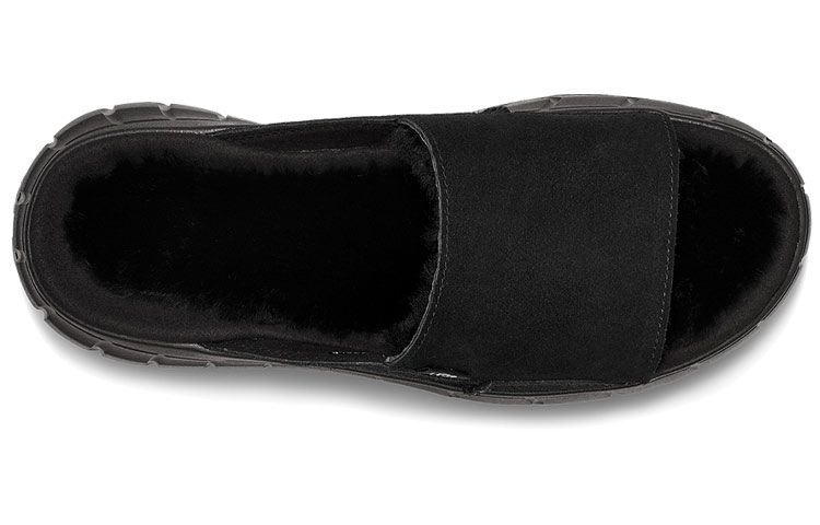 Shop (W) UGG Westsider Slide Zachte Zool Cozy Platte Hiel Sport Slippers Zwart 1118135-BLKS