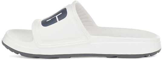 (Women) UGG Wilcox Slide Minimalistic Cozy Thick Sole White 1113457-WHT (Women) UGG Wilcox Slide Minimalistic Cozy Thick Sole White 1113457-WHT