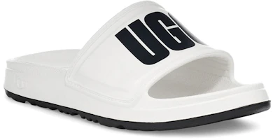 Lookbook (W) UGG Wilcox Slide Minimalis Selesa Tebal Tapak Putih 1113457-WHT