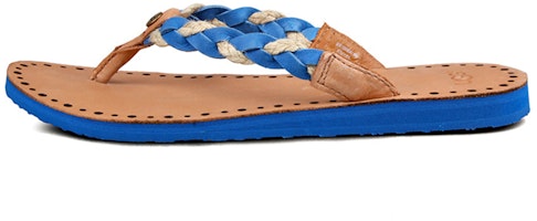 (Women) UGG Woven Flip-Flop Slippers 'Blue' 1006342W-MARB (Women) UGG Woven Flip-Flop Slippers 'Blue' 1006342W-MARB