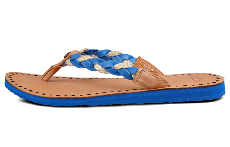 (Women) UGG Woven Flip-Flop Slippers 'Blue' 1006342W-MARB