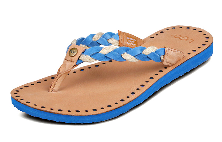 Order (W) Sandal Selipar UGG Anyaman 'Biru' 1006342W-MARB