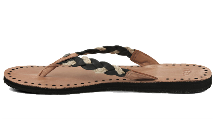 Buy (W) UGG 블랙 우븐 플립플랍 1006342W-BLK