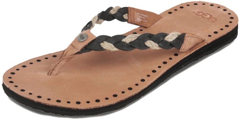 (W) UGG 블랙 우븐 플립플랍 1006342W-BLK Order (W) UGG 블랙 우븐 플립플랍 1006342W-BLK