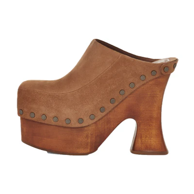 (W) UGG EL High Top Cotton Heeled 'Chestnut Brown'