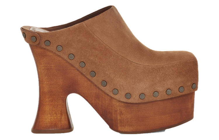 (W) UGG EL High Top Cotton Heeled 'Chestnut Brown' 圖 2