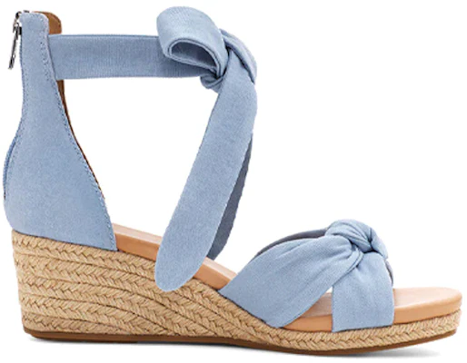 UGG Yarrow 楔形鏤空坡跟露趾涼鞋 女款 藍色 Order UGG Yarrow 楔形鏤空坡跟露趾涼鞋 女款 藍色