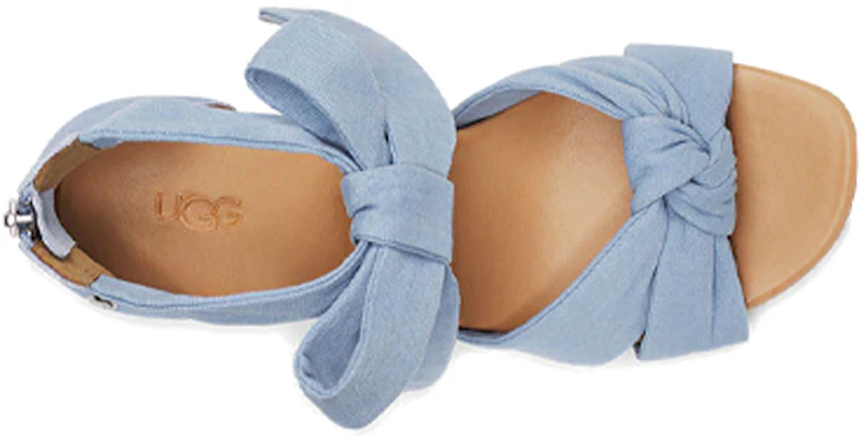 UGG Yarrow 楔形鏤空坡跟露趾涼鞋 女款 藍色 Shop UGG Yarrow 楔形鏤空坡跟露趾涼鞋 女款 藍色