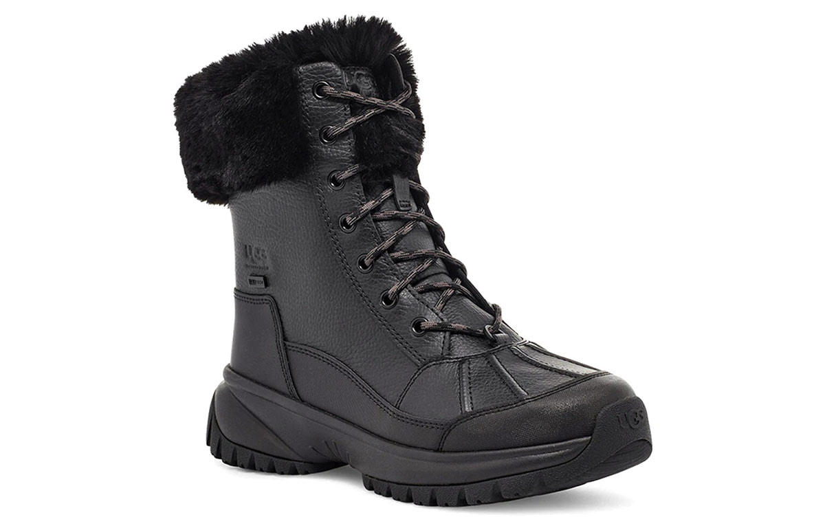 Lookbook (W) UGG Yose Fluff 黑色雪地靴 1112328-BLK