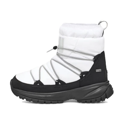 (W) UGG Yose Puffer Mid 'White Black'