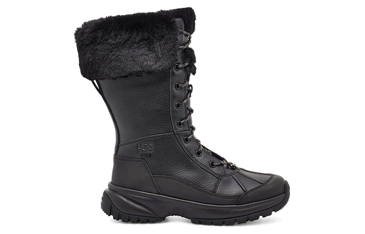 Order (W) UGG Yose Tall Fluff But Snow Hitam 1112327-BLK