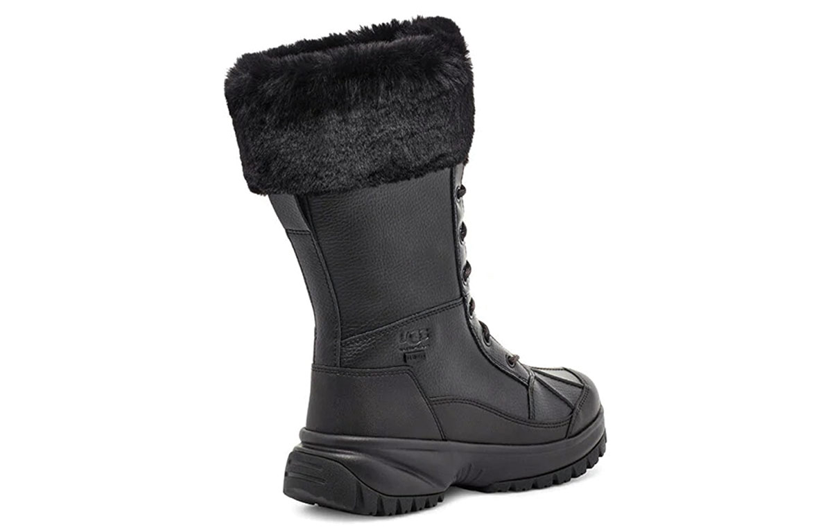 Shop (W) UGG Yose Tall Fluff But Snow Hitam 1112327-BLK