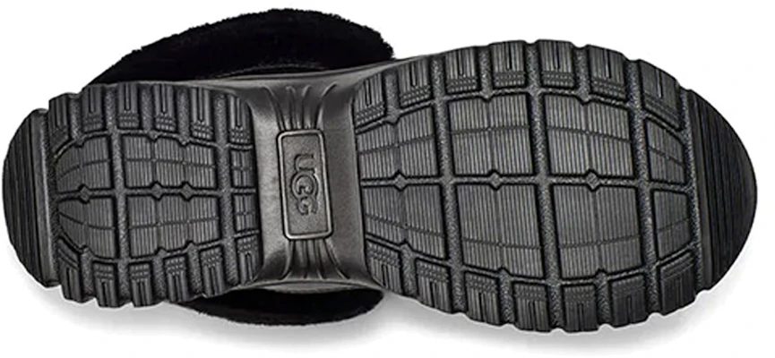 (W) UGG Yose Tall Fluff But Snow Hitam 1112327-BLK Details for (W) UGG Yose Tall Fluff But Snow Hitam 1112327-BLK