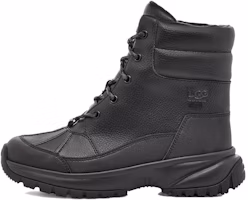 (Women) UGG Yose Waterproof 'Black Leather Short Boot' 1112330-BLK (Women) UGG Yose Waterproof 'Black Leather Short Boot' 1112330-BLK