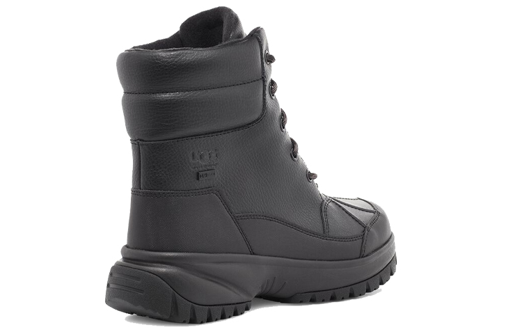 Lookbook (W) UGG Yose 防水黑色皮革短靴 1112330-BLK