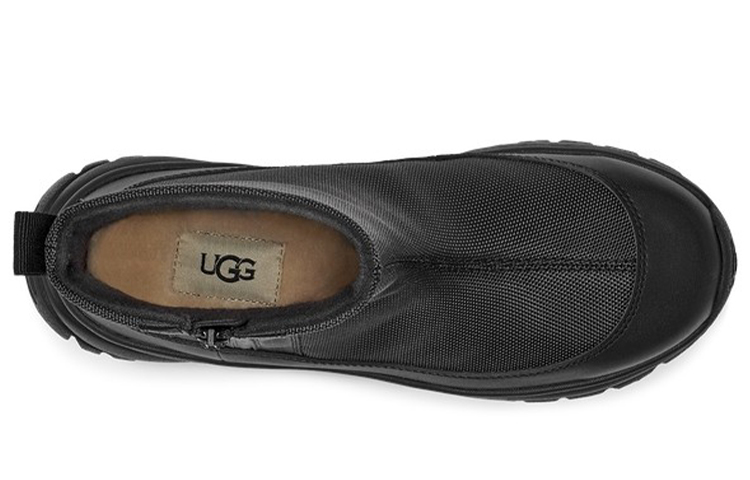 Purchase (W) But UGG Yose Zip Fleece Pelapik Bulu But Salji Hitam 1112329-BLK