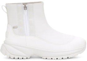 UGG Yose Zip 簡潔舒適 中筒 雪地靴 女式 白色 Order UGG Yose Zip 簡潔舒適 中筒 雪地靴 女式 白色