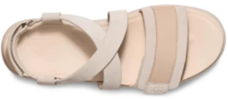 UGG 皮革舒適百搭一字帶涼鞋 女款 米色 Purchase UGG 皮革舒適百搭一字帶涼鞋 女款 米色
