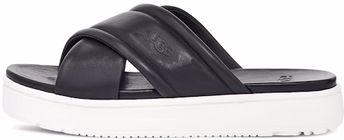 (Women) UGG Zayne Black 'First Layer Cowhide Comfort Casual Fashion Slide' 1128635-BLLE (Women) UGG Zayne Black 'First Layer Cowhide Comfort Casual Fashion Slide' 1128635-BLLE
