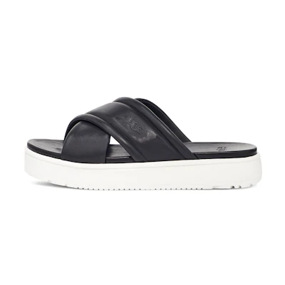 (W) UGG Zayne Black 'First Layer Cowhide CMFT Casual Fashion Slide'