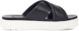 Order (W) UGG Zayne Hitam 'Selipar Fesyen Kasual Kulit Lembu Lapisan Pertama' 1128635-BLLE