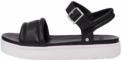 (Women) UGG Zayne Leather Black 'Fashion Comfort Slide' 1129233-BLLE (Women) UGG Zayne Leather Black 'Fashion Comfort Slide' 1129233-BLLE