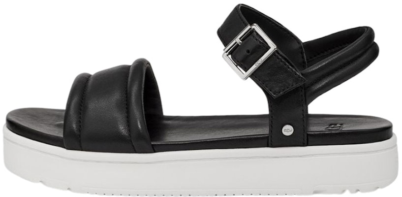(Women) UGG Zayne Leather Black 'Fashion Comfort Slide' 1129233-BLLE Buy (Women) UGG Zayne Leather Black 'Fashion Comfort Slide' 1129233-BLLE