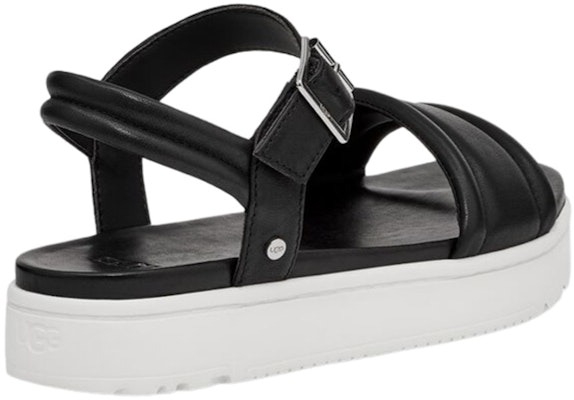 (Women) UGG Zayne Leather Black 'Fashion Comfort Slide' 1129233-BLLE Order (Women) UGG Zayne Leather Black 'Fashion Comfort Slide' 1129233-BLLE