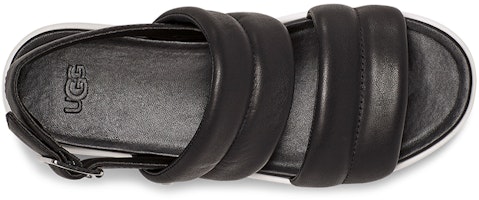 (W) UGG ゼイン レザー サンダル (厚底ブラック) 1124997-BLLE Purchase (W) UGG ゼイン レザー サンダル (厚底ブラック) 1124997-BLLE