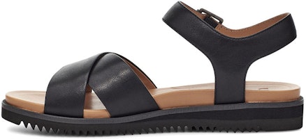 (Women) UGG Zoie Sandal Sandals Black Brown 1116372-BLK (Women) UGG Zoie Sandal Sandals Black Brown 1116372-BLK