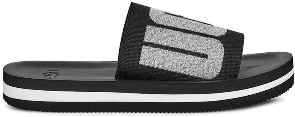 (W) Selipar Grafikal Metalik Hitam UGG Zuma 1101558-BLK Order (W) Selipar Grafikal Metalik Hitam UGG Zuma 1101558-BLK