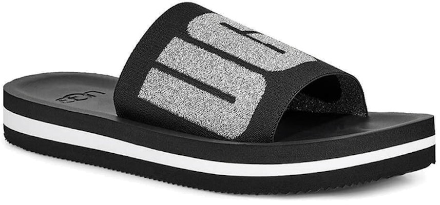 (W) Selipar Grafikal Metalik Hitam UGG Zuma 1101558-BLK Lookbook (W) Selipar Grafikal Metalik Hitam UGG Zuma 1101558-BLK