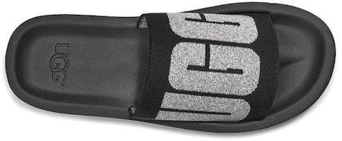 UGG Zuma 金屬圖案 平底拖鞋 女款 黑色 Shop UGG Zuma 金屬圖案 平底拖鞋 女款 黑色