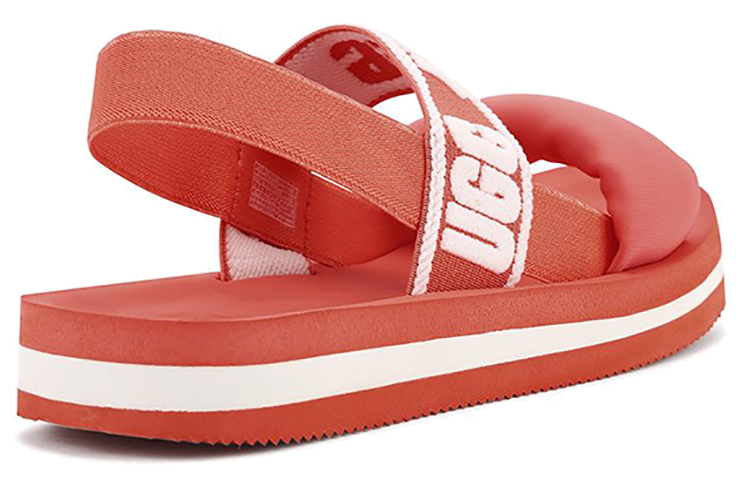 Shop (W) UGG ズマ スリング ビーチサンダル (赤白) 1107893-PCRL