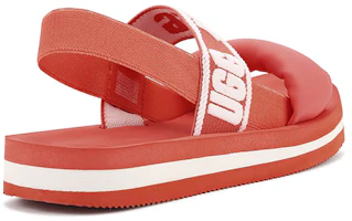 Shop UGG Zuma Sling 海灘涼鞋 女款 紅白
