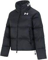 (Women) Under Armour Black Puffer Down Jacket Casual Sportwear 1375455-001 (Women) Under Armour Black Puffer Down Jacket Casual Sportwear 1375455-001