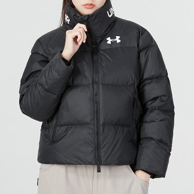 (W) Under Armour Jaket Hitam Puffer Down Casual Sportwear 1375455-001 Shop (W) Under Armour Jaket Hitam Puffer Down Casual Sportwear 1375455-001