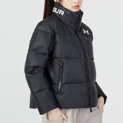 (W) Under Armour Jaket Hitam Puffer Down Casual Sportwear 1375455-001 Details for (W) Under Armour Jaket Hitam Puffer Down Casual Sportwear 1375455-001
