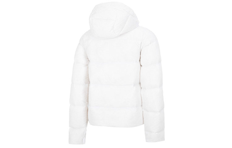 Lookbook (W) Under Armour Jaket CGI Down Putih Hooded Puffer Casual Logo Print. 1375442-100