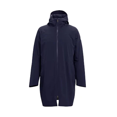 (Women) Under Armour Navy Blue Logo Hooded 3-in-1 Down Jacket. 1365073-410