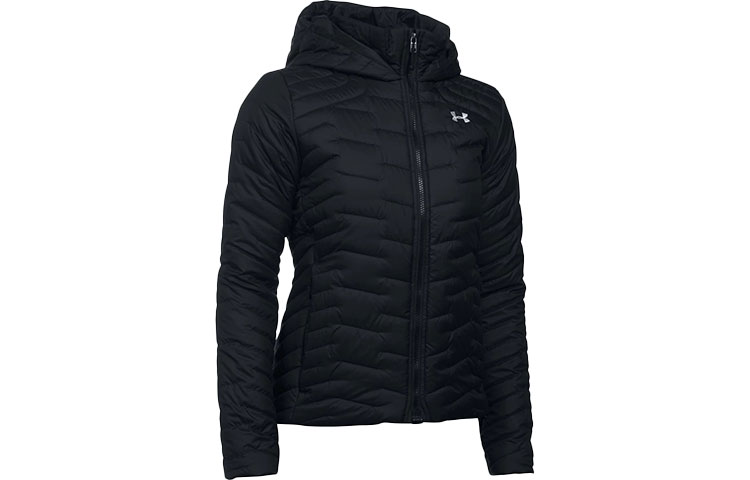 (Women) Under Armour  Reactor Logo Print Waterproof Hooded Jacket Black 1280892-001