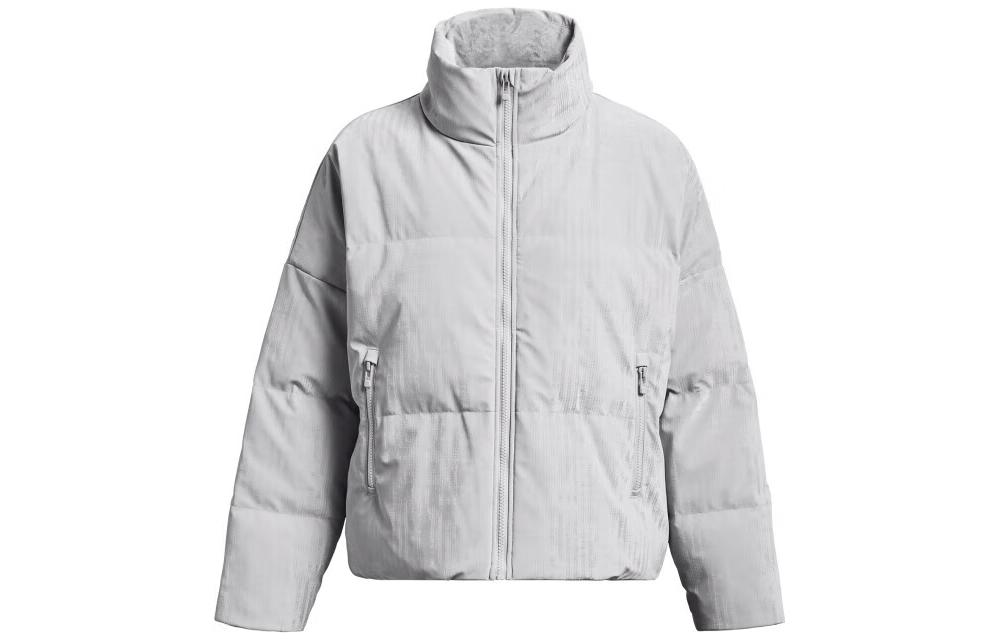 (Women) Under Armour  Solid Training Short Puffer Jacket Grey. 1378859-014