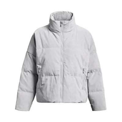 (Women) Under Armour Solid Training Short Puffer Jacket Grey. 1378859-014