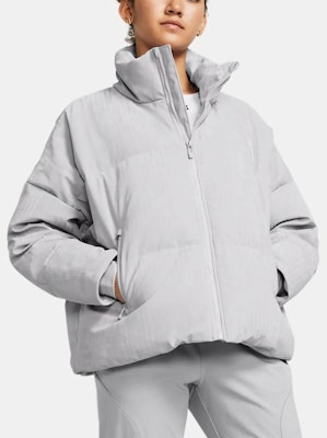 (W) Under Armour Jaket Pendek Puffer Latihan Kelabu Lelaki. 1378859-014 Details for (W) Under Armour Jaket Pendek Puffer Latihan Kelabu Lelaki. 1378859-014