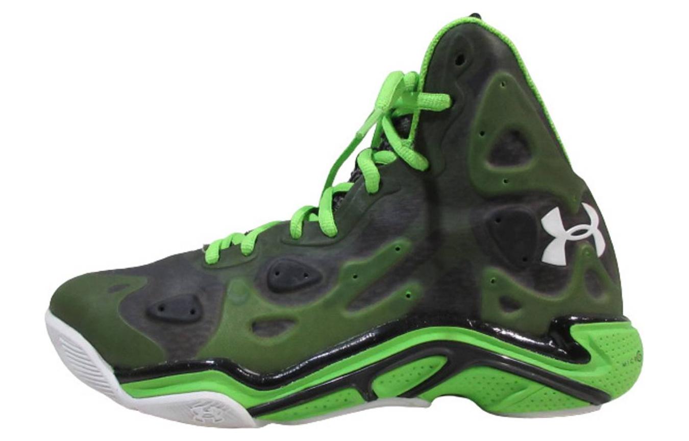 (Women) Under Armour Anatomix Spawn Basketball Shoes 'Green Black' 1248856-326