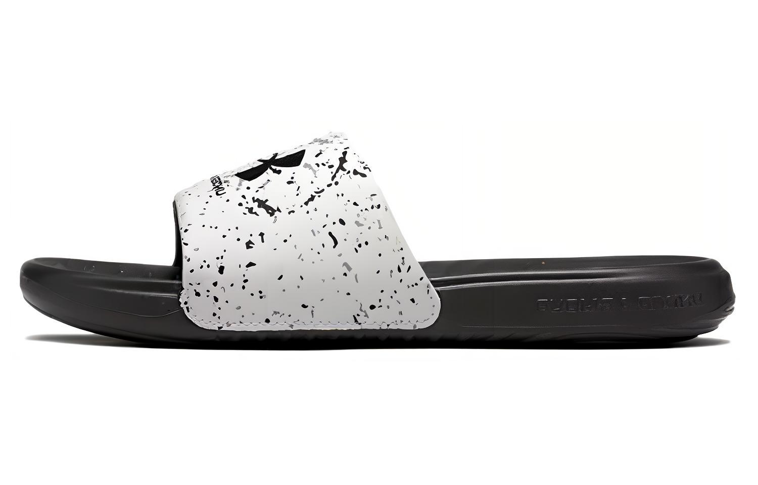 (Women) Under Armour Ansa Graphic Slide 'Black White' 3024436-109