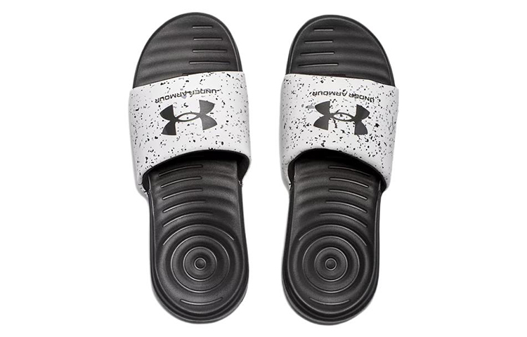 Shop Under Armour Ansa Graphic 休閒運動拖鞋 女款 黑白
