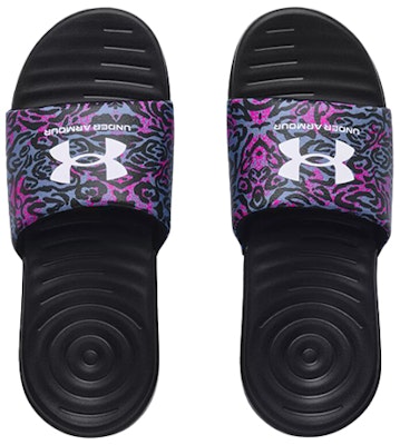 (Women) Under Armour Ansa Graphic Slipper Black/Purple 3024436-004 Lookbook (Women) Under Armour Ansa Graphic Slipper Black/Purple 3024436-004