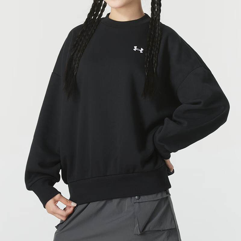 Details for (Women) Under Armour Black Comfort Breathable Training Pullover Hoodie 1387235-001